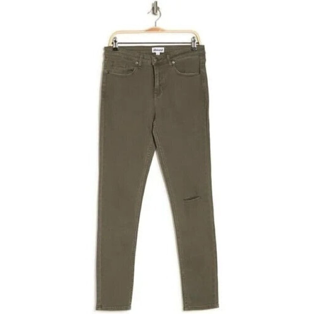 Abound BNWOT  "overdye olive" skinny fit jeans sz 30 NEW  distressed
